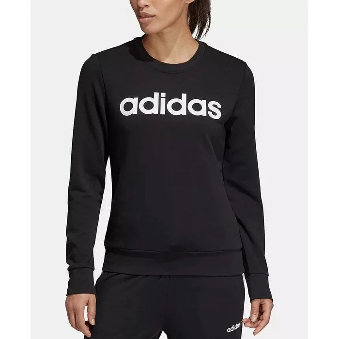 Cozy Apparel adidas Women's Logo French Terry Sweatshirt Black Size Medium