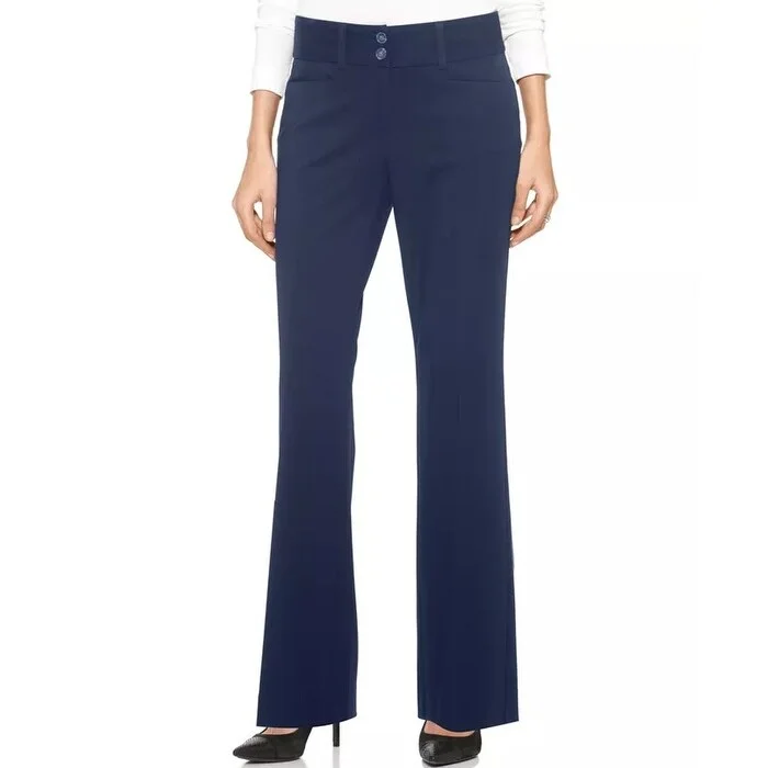 Designer Style Alfani Women's Curvy-Fit Slimming Bootcut Pants Navy Size 18 S - 18 S Designer Style Alfani Women's Curvy-Fit Slimming Bootcut Pants Navy Size 18 S - 18 S