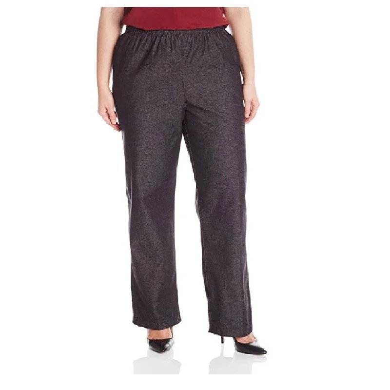 Light Comfort Alfred Dunner Women's Classic Missy Proportioned Medium Pant Black Size 16 Light Comfort Alfred Dunner Women's Classic Missy Proportioned Medium Pant Black Size 16