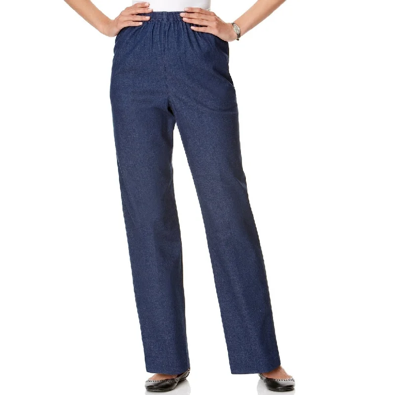 Comfortable Tops Alfred Dunner Women's Classics Denim Pull-On Straight-Leg Pants Size 16 - Blue Comfortable Tops Alfred Dunner Women's Classics Denim Pull-On Straight-Leg Pants Size 16 - Blue