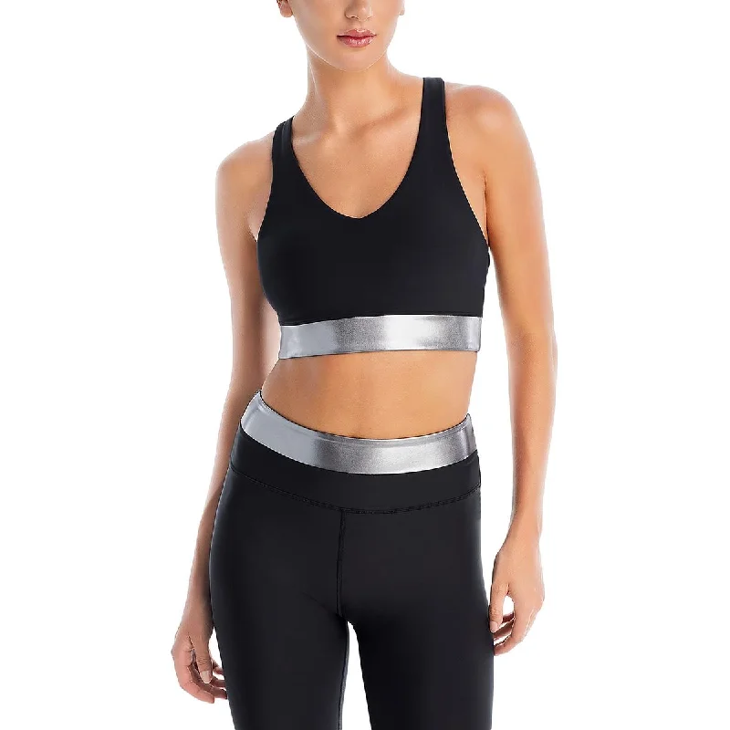 Sporty Sneakers Aqua Womens Fitness Stretch Sports Bra