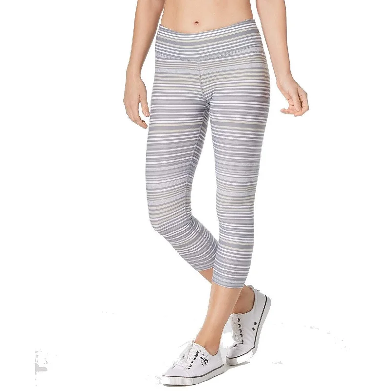 Comfortable Design Calvin Klein Performance Journey Striped Capri Women's Leggings Grey Size Extra Small - s (4 - 6) Comfortable Design Calvin Klein Performance Journey Striped Capri Women's Leggings Grey Size Extra Small - s (4 - 6)