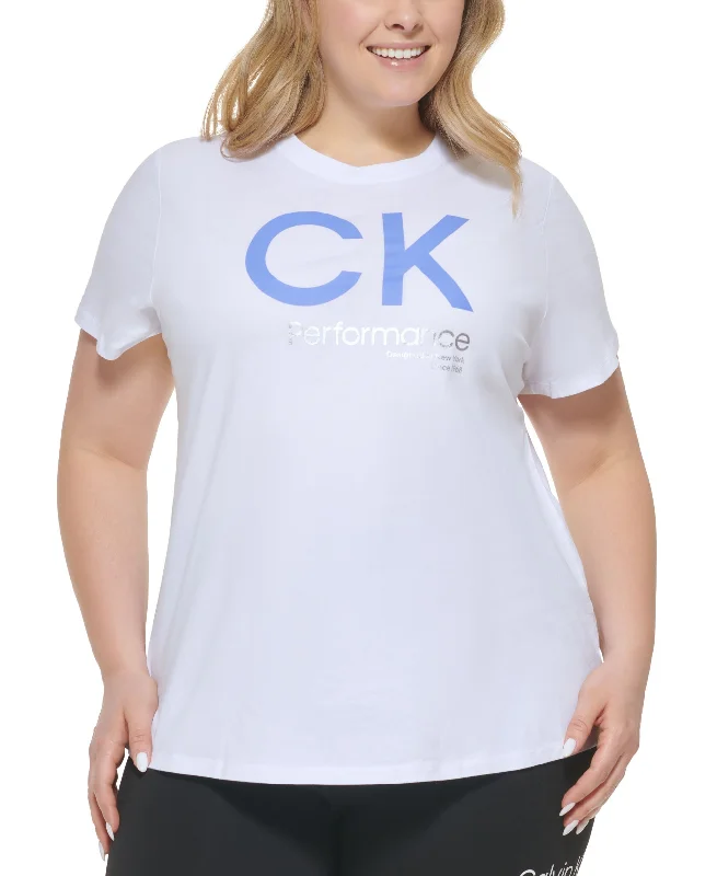 Slim-fit Jeans Calvin Klein Performance Plus Size Logo T-Shirt