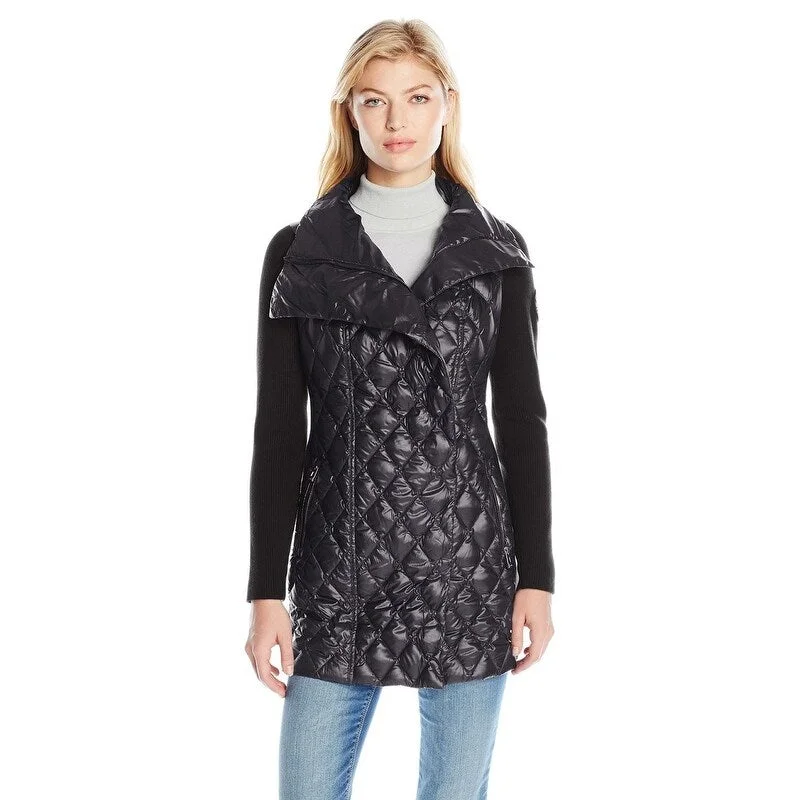 Comfortable Tops Calvin Klein Performance Women's Down Filled Asymetric Walker Coat Black Size Medium Comfortable Tops Calvin Klein Performance Women's Down Filled Asymetric Walker Coat Black Size Medium