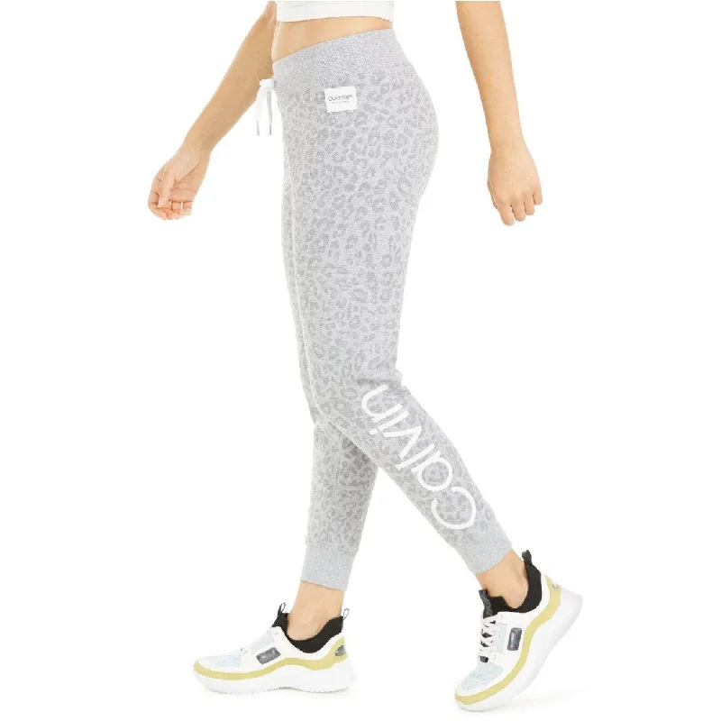 Romantic And Fresh Calvin Klein Performance Women's Logo Joggers Gray Size XXL