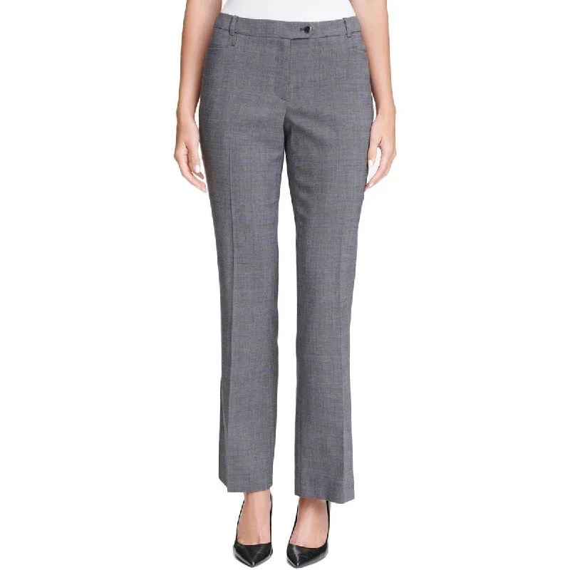 Elegant Comfort Calvin Klein Women's Modern Fit Glen Plaid Dress Pants Grey Size 16" - Silver - 16 Elegant Comfort Calvin Klein Women's Modern Fit Glen Plaid Dress Pants Grey Size 16" - Silver - 16
