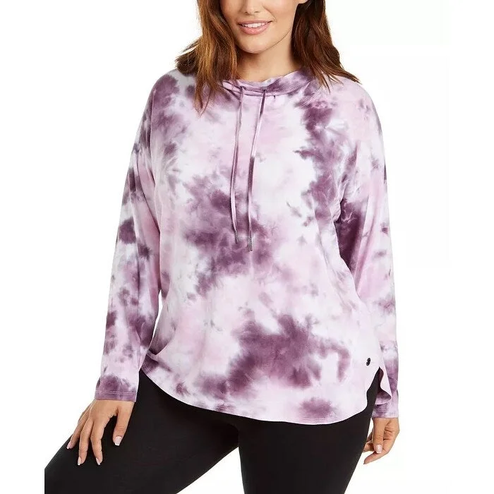 American Style Calvin Klein Women's Tie-Dyed Sweatshirt Purple 3X