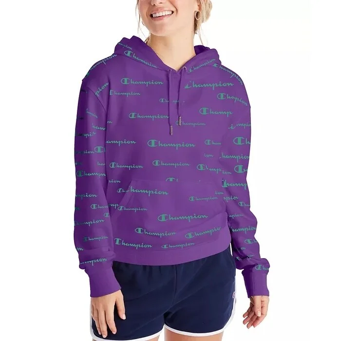 Relaxed Fashion Champion Women's Campus Hoodie Dark Blue Size Small