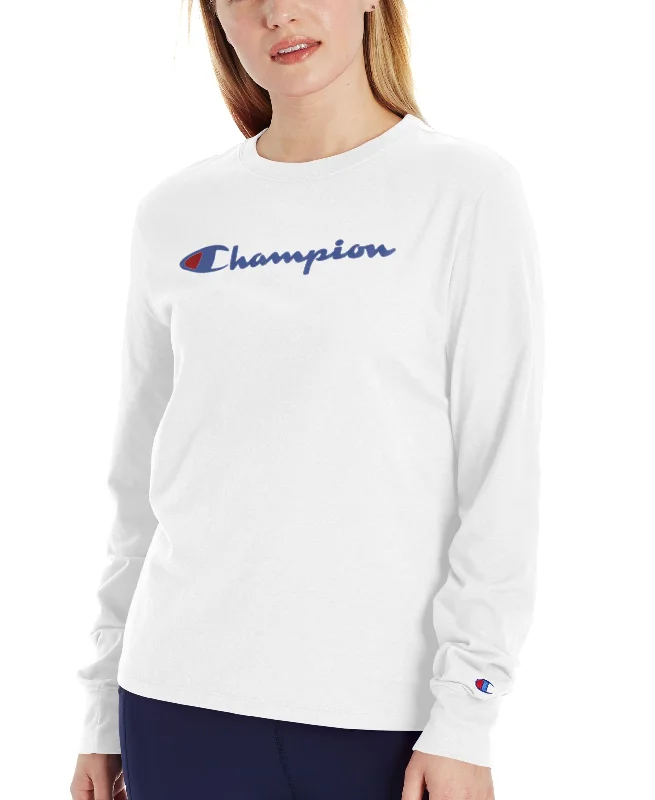 Comfortable Knitwear Champion Womens Classic Long Sleeve T-Shirt