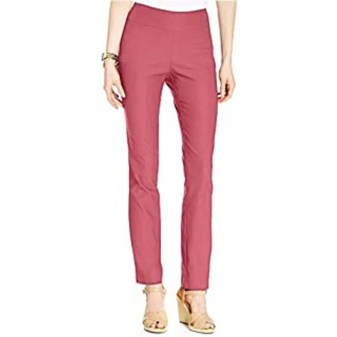 Simple Chic Charter Club Women's Chelsea Twill Cropped Pants Red Size 8