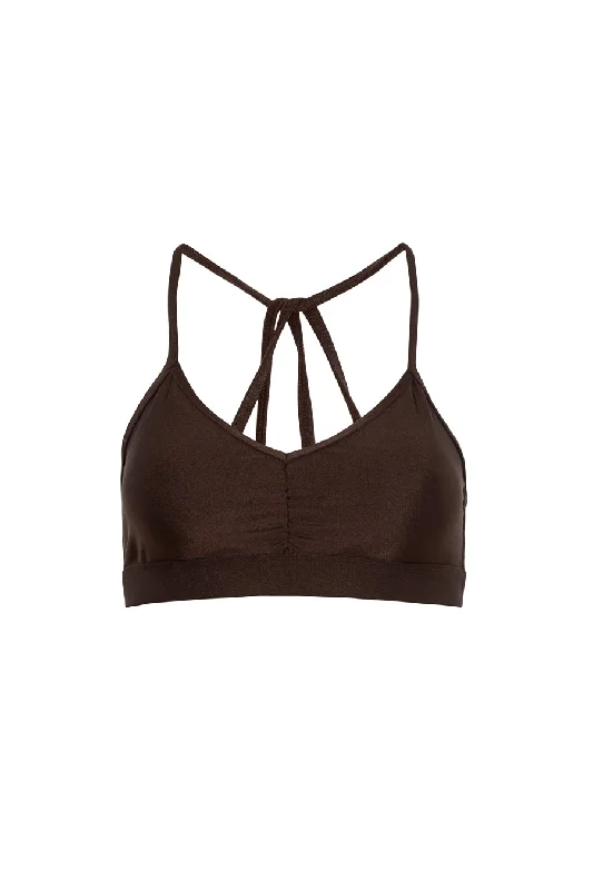 Minimal Comfort chocolate brown sports bra