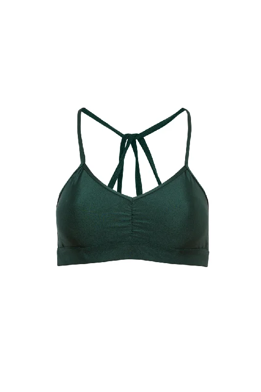 Exquisite Embroidery Emerald sports bra