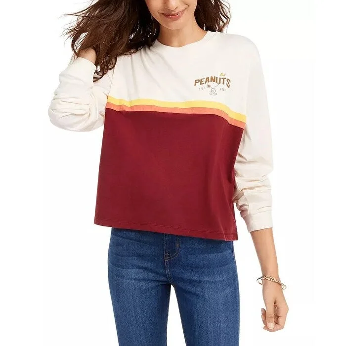 Urban Chic Freeze 24-7 Juniors' Disney Peanuts Sweatshirt White Size Extra Small - X-Small Urban Chic Freeze 24-7 Juniors' Disney Peanuts Sweatshirt White Size Extra Small - X-Small