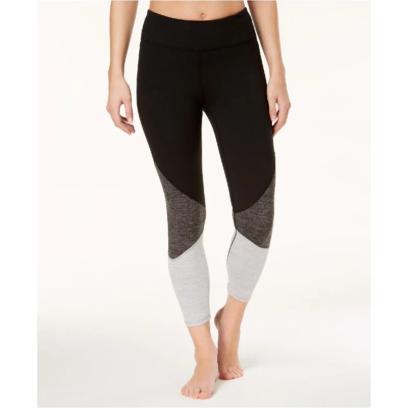 Simple Looks Gaiam Women's Colorblock Capri Pant Size Small Black/Grey - s (4 - 6)