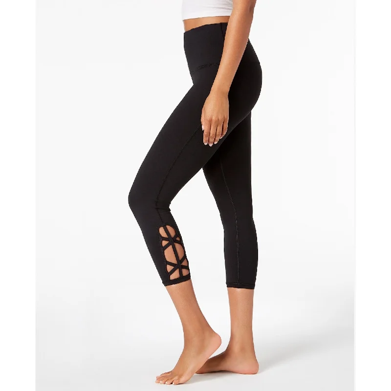 Relaxed Looks Gaiam Women's Om High-Rise Cutout Capri Yoga Leggings Black Small - s (4 - 6) Relaxed Looks Gaiam Women's Om High-Rise Cutout Capri Yoga Leggings Black Small - s (4 - 6)