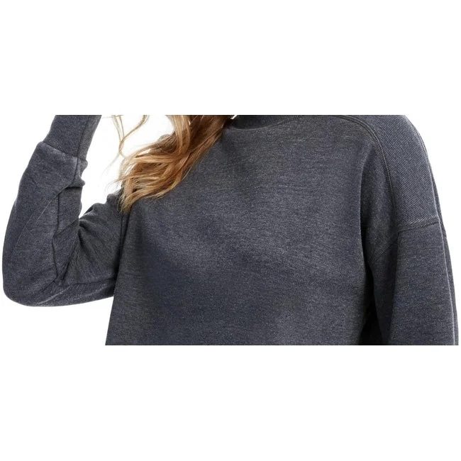 Comfortable And Cold-proof Hippie Rose Junior's Mock Neck Sweatshirt Black Size Large Comfortable And Cold-proof Hippie Rose Junior's Mock Neck Sweatshirt Black Size Large