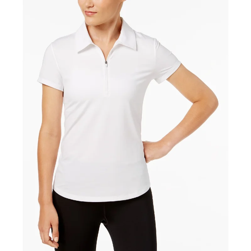 Classic And Versatile Ideology Performance Activewear Women's Zip Polo T Shirt White 2XL - XXL (18) Classic And Versatile Ideology Performance Activewear Women's Zip Polo T Shirt White 2XL - XXL (18)