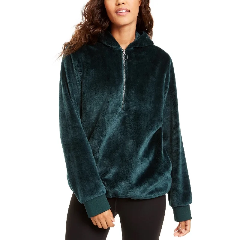 High-quality Styles Ideology Women's Faux-Fur Quarter-Zip Hoodie Dark Green Size Medium High-quality Styles Ideology Women's Faux-Fur Quarter-Zip Hoodie Dark Green Size Medium