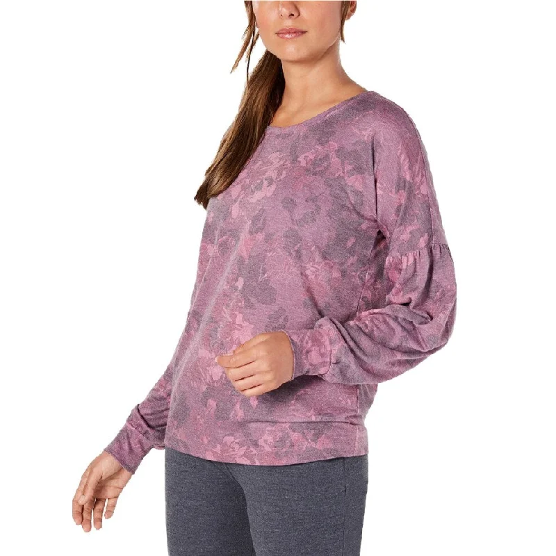 Light Layers Ideology Women's Floral-Print Sweatshirt Red Passion Size 2 Extra Large - 2XL Light Layers Ideology Women's Floral-Print Sweatshirt Red Passion Size 2 Extra Large - 2XL