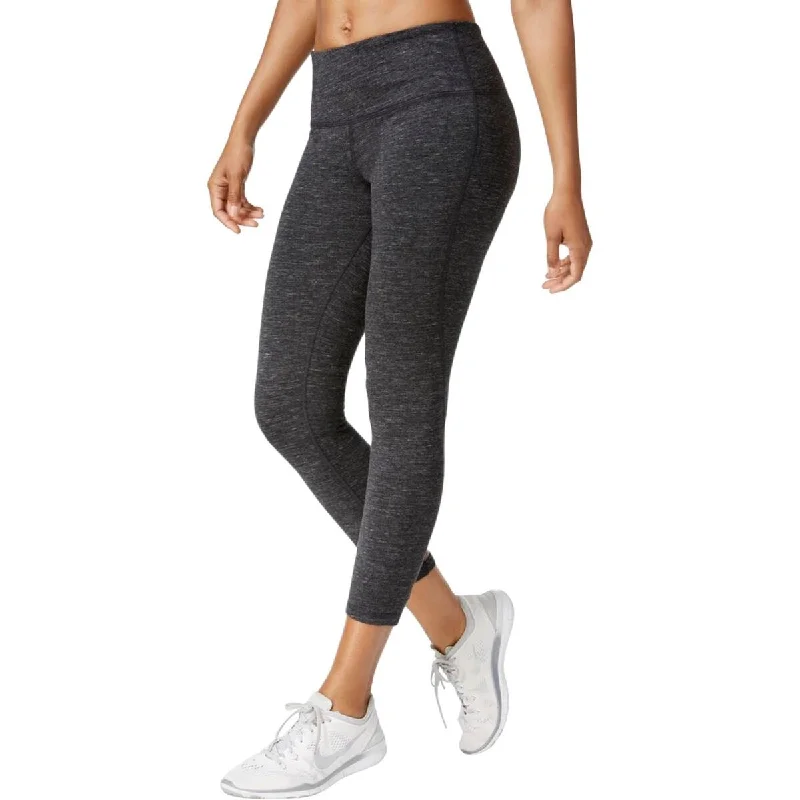 Light Dressing Ideology Women's Heather Cropped Leggings Grey Size Medium - M
