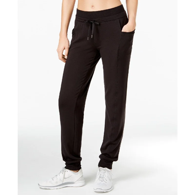 Relaxed Dresses Ideology Women's Lightweight Jogger Pants Black Size 2-Extra Large - XxL Relaxed Dresses Ideology Women's Lightweight Jogger Pants Black Size 2-Extra Large - XxL