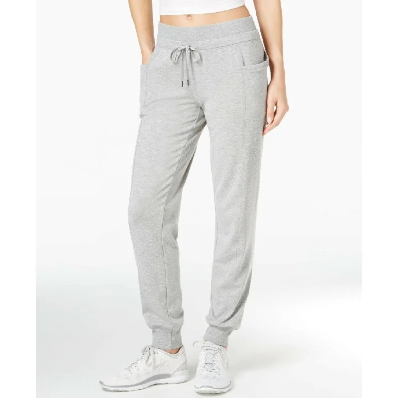 Casual Chic Wear Ideology Women's Lightweight Jogger Pants Grey Size Large - Black - L