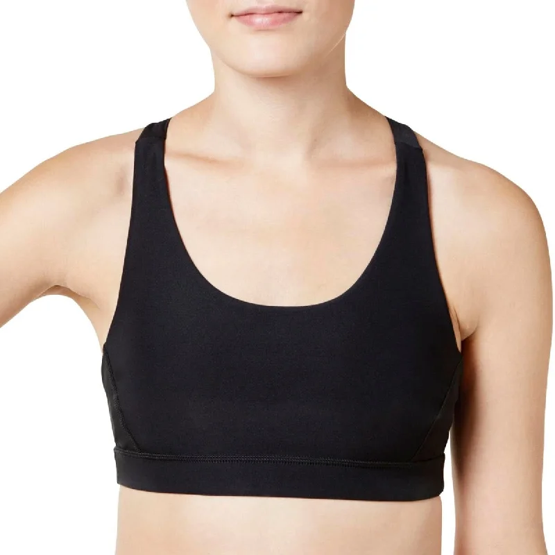 Cozy Chic Ideology Women's Medium Impact Sports Bra Top Black Size 2 Extra Large - XXL Cozy Chic Ideology Women's Medium Impact Sports Bra Top Black Size 2 Extra Large - XXL