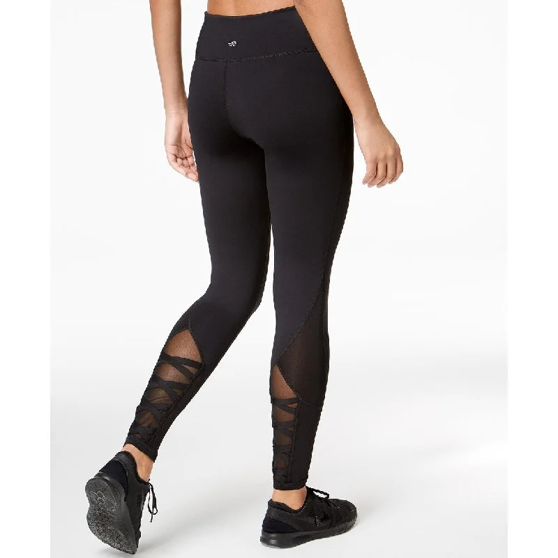 Elegant Outline Ideology Women's Performance Leggings Cris Cross Detail Black, X-Large - xl (16) Elegant Outline Ideology Women's Performance Leggings Cris Cross Detail Black, X-Large - xl (16)