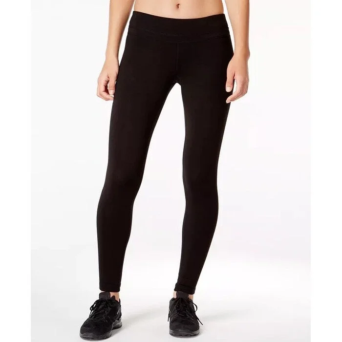 Simple Chic Ideology Women's Stretch Active Leggings Black Size Small