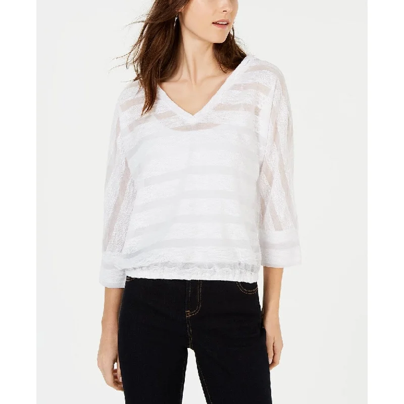 Easy Fashion INC International Concepts Women's Hoodie White Size XS - X-Small