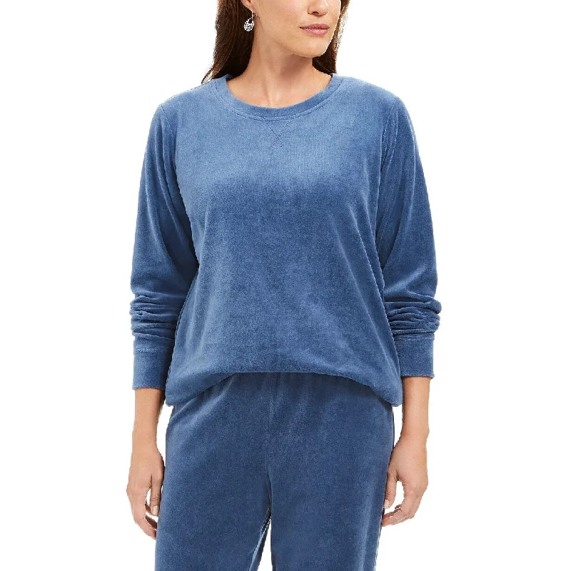 Fashion Classic Karen Scott Women's Velour Sweatshirt Turq/Aqua Size Petite Medium - Petite Medium Fashion Classic Karen Scott Women's Velour Sweatshirt Turq/Aqua Size Petite Medium - Petite Medium