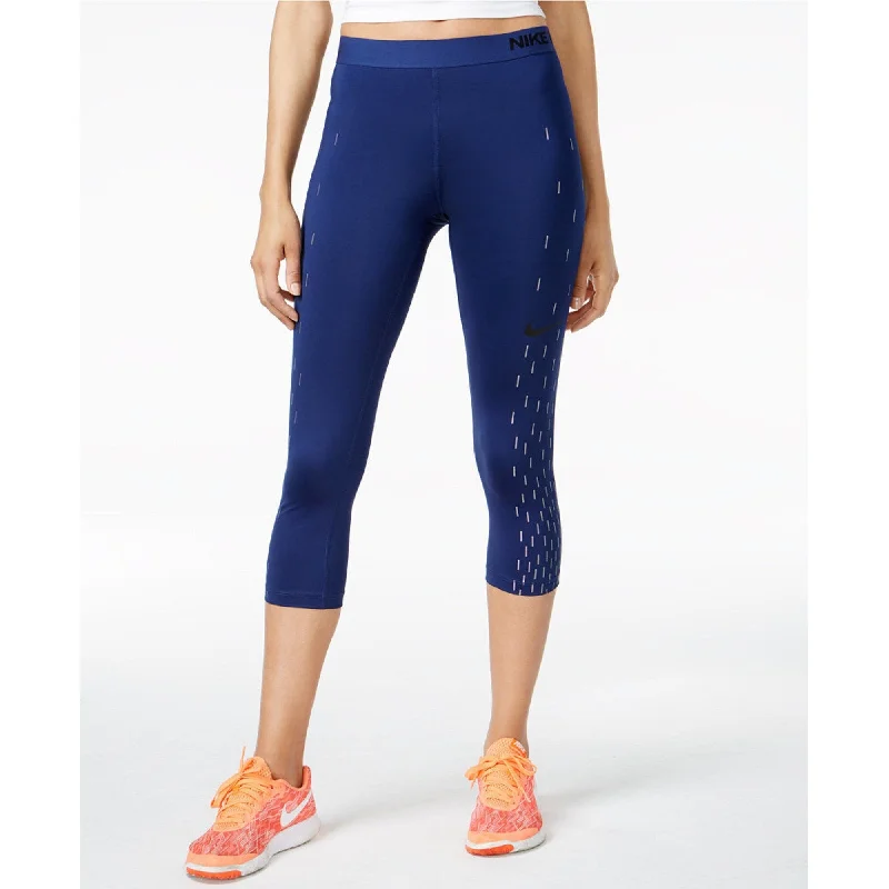 American Style Nike Pro Women's Dri-fit Capri Leggings Blue Size Extra Large - 16