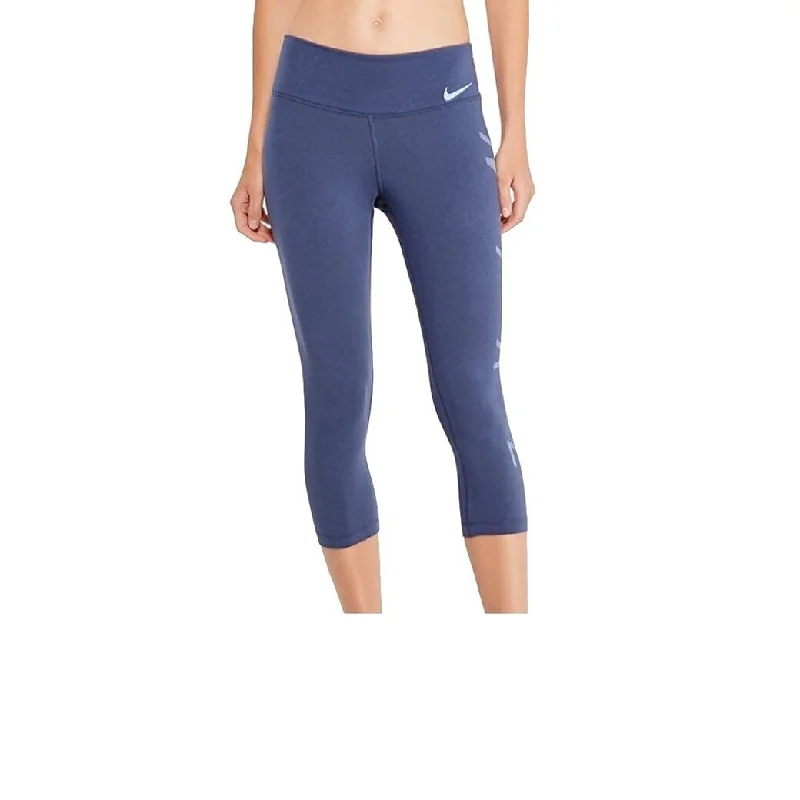 Urban Style Nike Women's Dry Training Capri Leggings Blue Size Medium - 8
