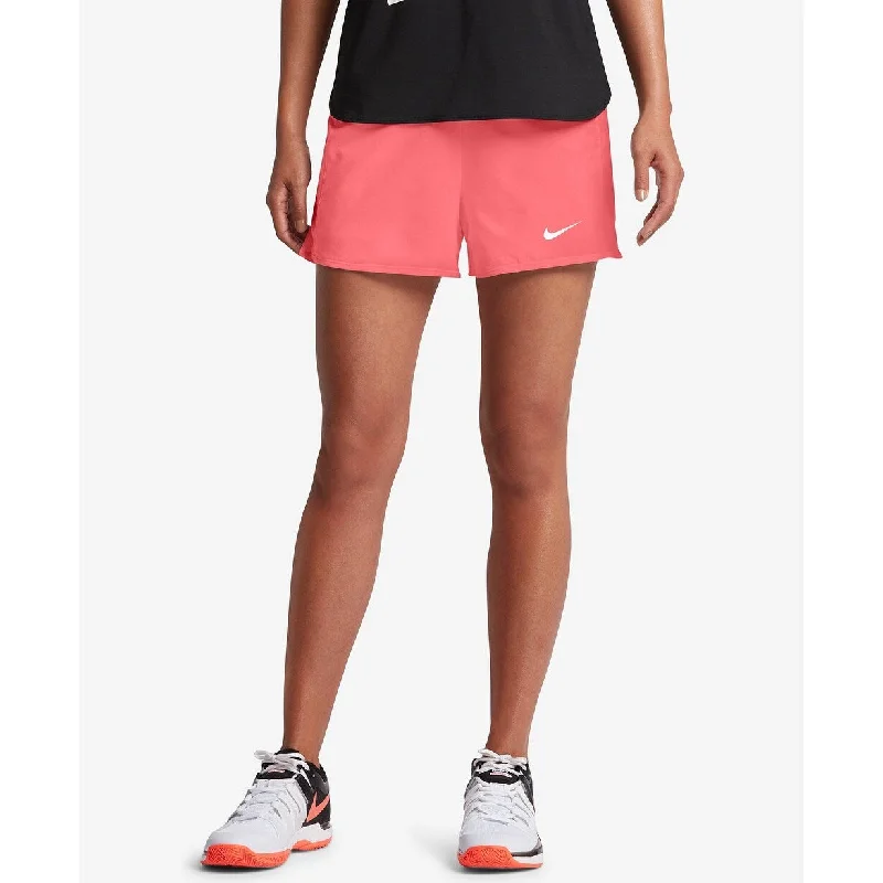 Creative Prints Nike Women's Flex Pure Tennis Shorts Lava Glow Size Medium - Pink
