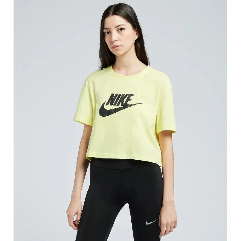 Relaxed Jackets Nike Women's Sportswear Cotton Logo Cropped T-Shirt Yellow Size Large Relaxed Jackets Nike Women's Sportswear Cotton Logo Cropped T-Shirt Yellow Size Large