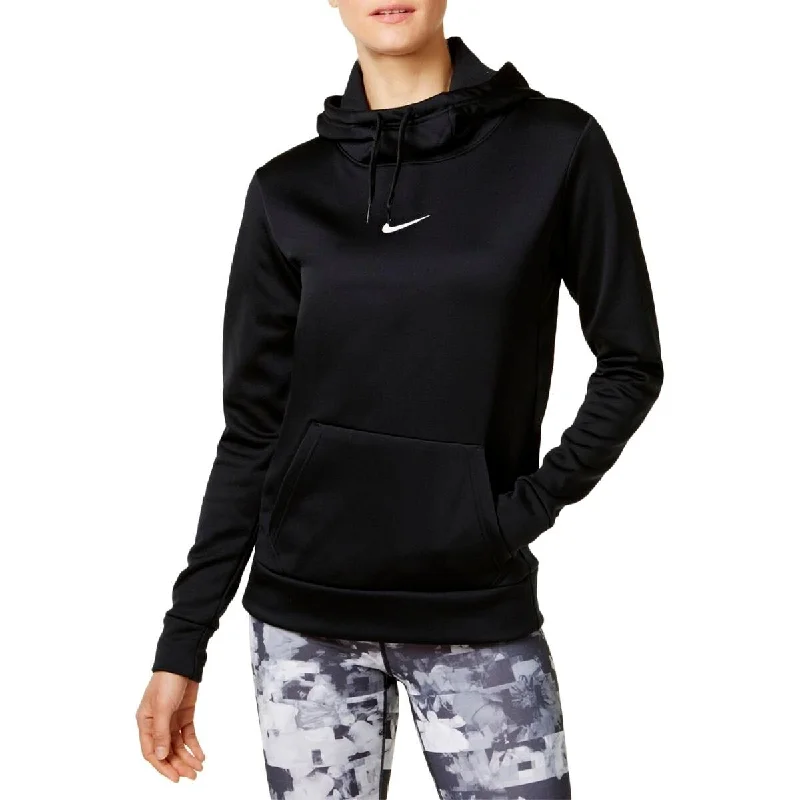 Celebrity Style Nike Women's Therma Dri-FIT Training Hoodie Black, Size Small