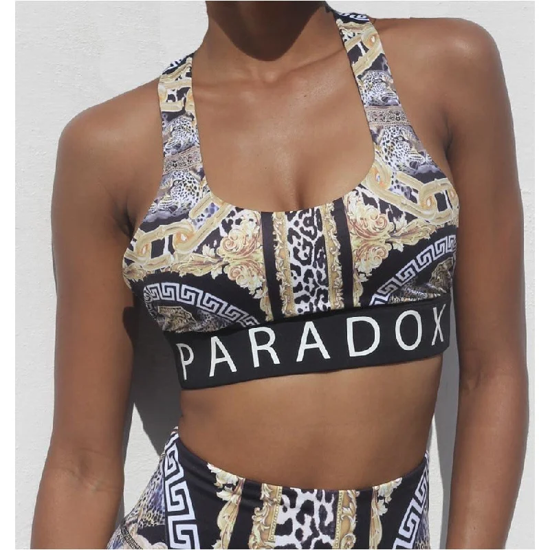 Elegant And Charming Luxe Animal Print Sports Bra