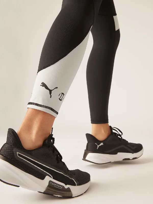 Romantic Data Puma X Modibodi 7/8 Active Legging Moderate-Heavy Black/Grey