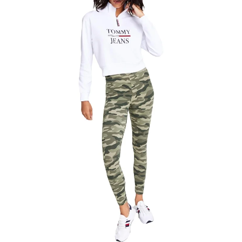 Practical Looks Tommy Jeans Womens High-Rise Fitness Athletic Leggings