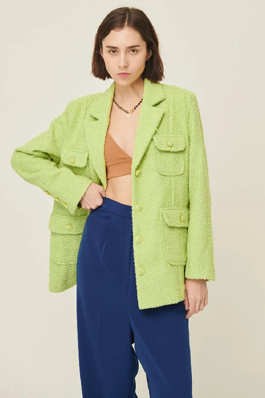 Playful Style Anna Pocket Tweed Coat