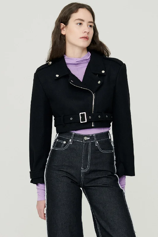 Elegant Design Bexy Rider Jacket w/ Belt