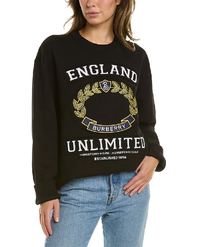 Boutique Recommendation Burberry College Graphic Oversized Sweatshirt