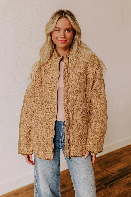 Leisure Sports Cabin Cutie Corduroy Jacket in Blush
