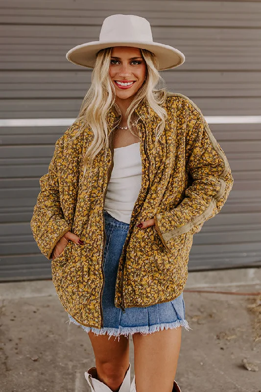 Sports And Leisure Cabin Cutie Corduroy Jacket in Primrose Yellow