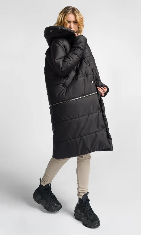Relaxed Fashion Detachable Straight Quilted Jacket
