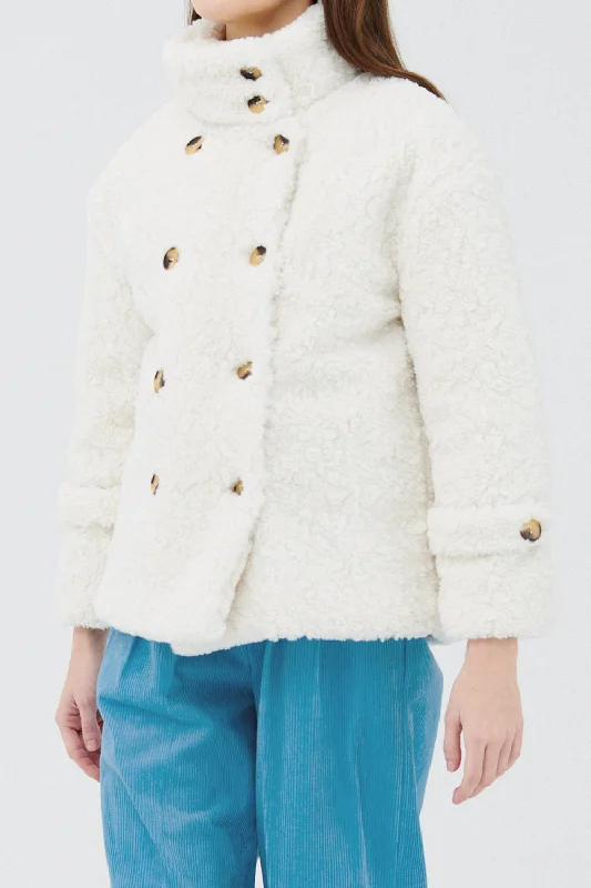 Soft Fashion Emma Double Breasted Teddy Coat