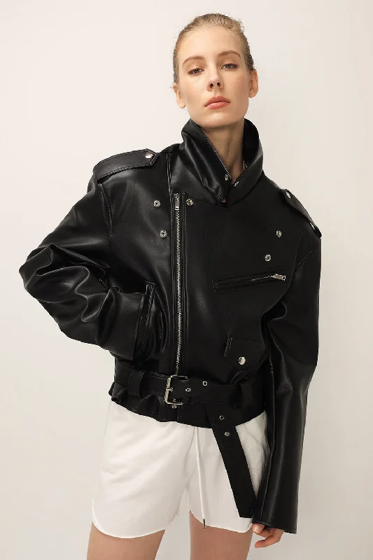 Versatile Items Emma Pleather Rider Jacket
