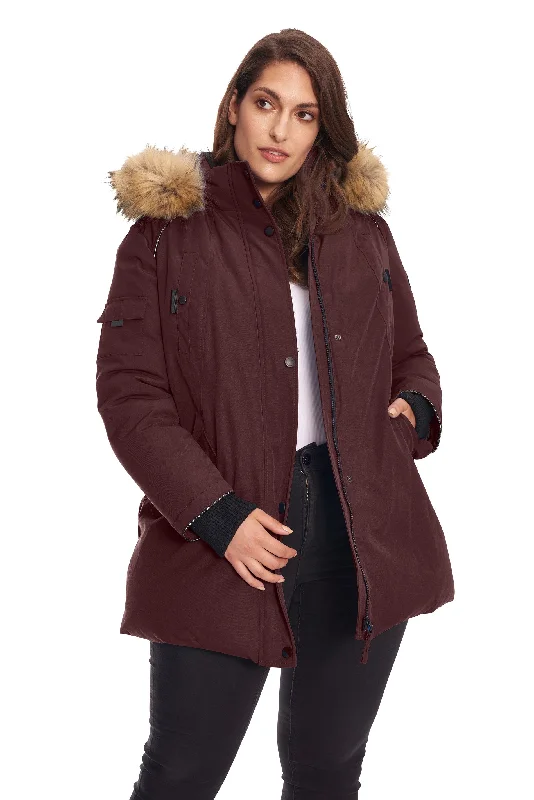Street Hoodies GLACIER PLUS | WOMEN'S VEGAN DOWN (RECYCLED) PARKA (PLUS SIZE)