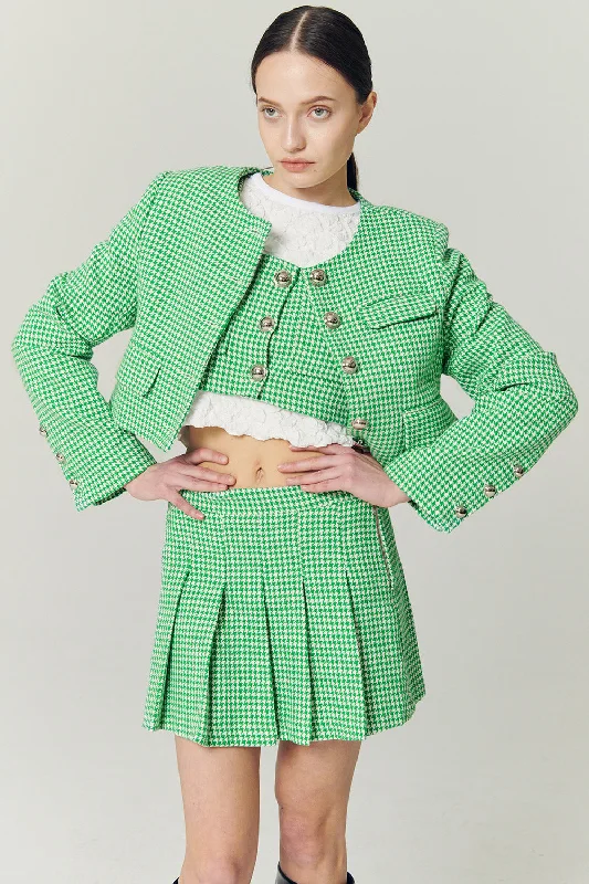 Elegant Style Haley Houndstooth Jacket