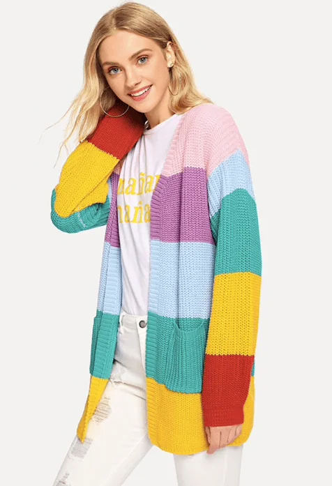 Knowledge And Elegance IT’S A COLORFUL WORLD CARDIGAN